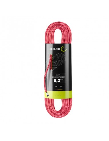 starling pro dry 8,2 mm - cuerda media 50 m (pink) - edelrid
