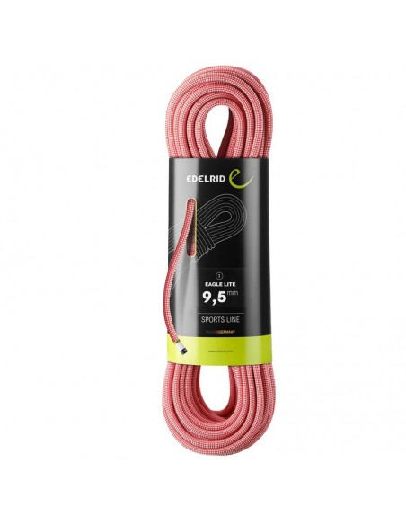 eagle lite 9,5 mm - cuerda simple 70 m (red) - edelrid