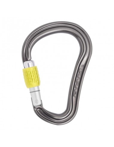 shadow hms screwgate (titanium/lime) - mosquetón rosca - dmm