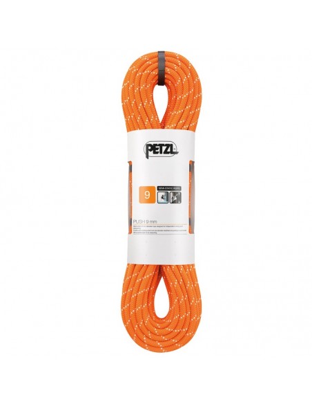 push 9 mm (70m) naranja - cuerda semiestática para barrancos y espeleo - petzl