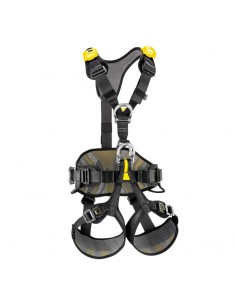 avao bod fast (negro/amarillo) - arnés confortable anticaídas para sujeción y suspensión - petzl 2