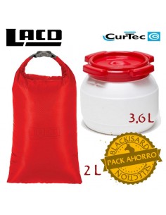 pack bidón 3,6l + bolsa estanca drybag superlight 2l - curtec/lacd