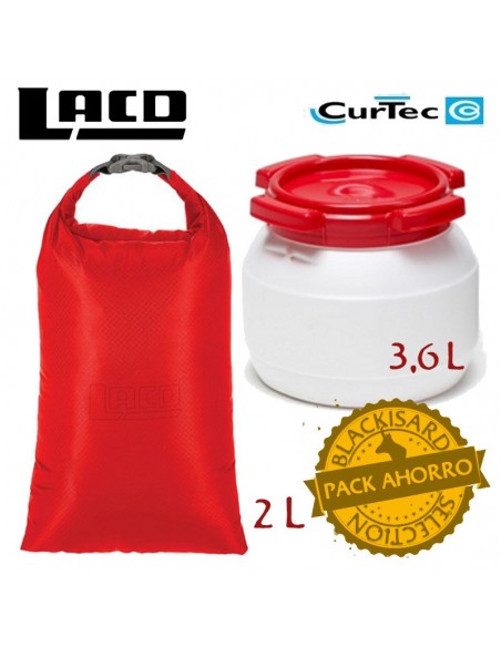 pack bidón 3,6l + bolsa estanca drybag superlight 2l - curtec/lacd