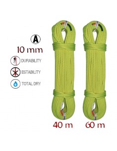pack dana 40 m 10 mm + dana 60 m 10 mm - cuerda barrancos - korda's 2