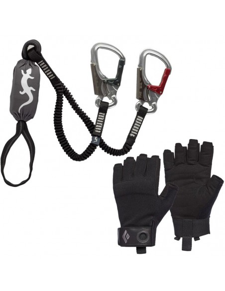 pack disipador mas guantes para ferrata