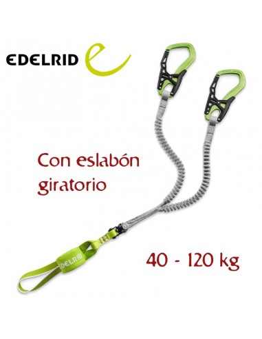 cable comfort vi - disipador ferrata con giratorio - edelrid