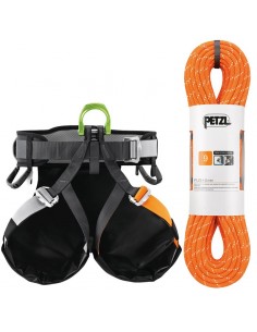 pack push 60 m 9 mm + canyon guide barranquismo - petzl 2