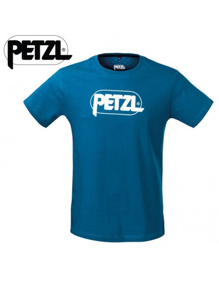 adam - camiseta hombre algodón azul - petzl