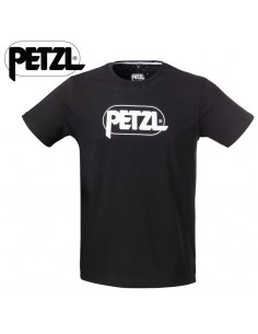adam - camiseta hombre algodón negro - petzl