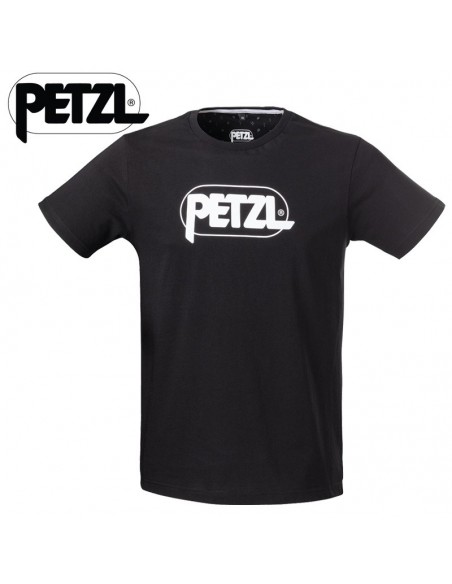adam - camiseta hombre algodón negro - petzl
