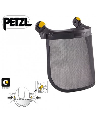 vizen mesh - protección facial de rejilla para vertex y strato - petzl