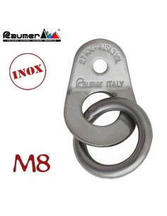 plaqueta wing m8 inox. con anillo redondo - raumer
