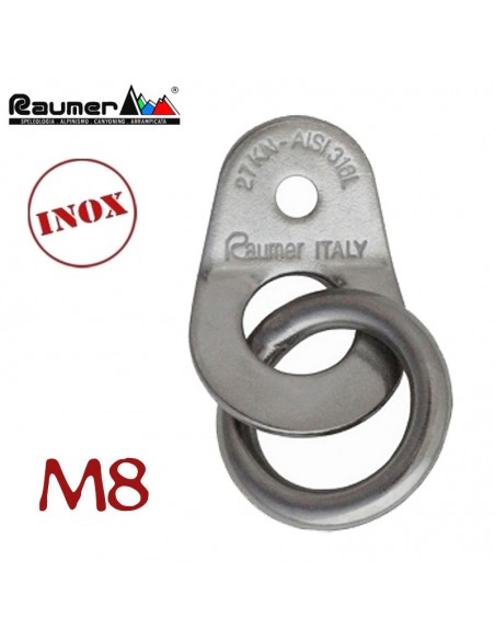 plaqueta wing m8 inox. con anillo redondo - raumer