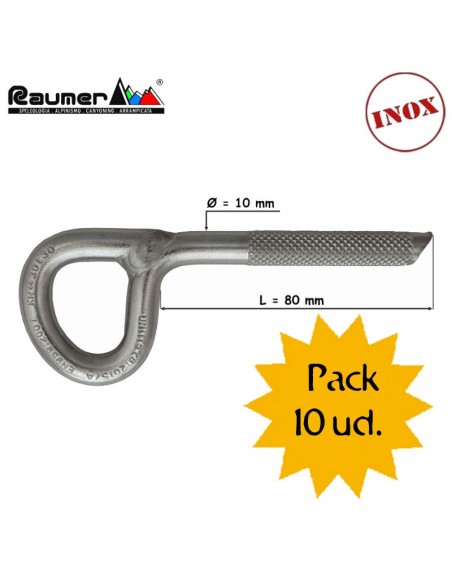 pack 10 tensores superestar 10x80mm - raumer