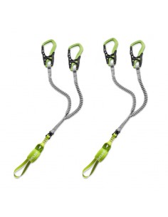 pack 2 cable comfort vi - disipador ferrata con giratorio - edelrid 2