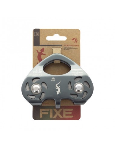 polea doble eje para tirolinas de cable - fixe