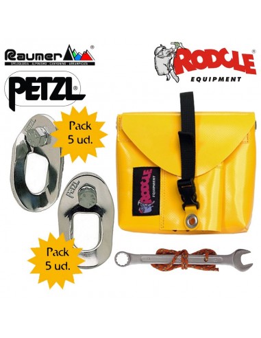pack bolsa compacta + 5 coudee + 5 vrillee + llave hexagonal - rodcle