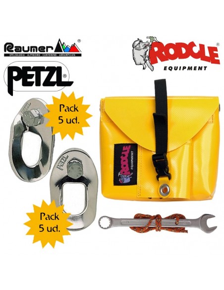 pack bolsa compacta + 5 coudee + 5 vrillee + llave hexagonal - rodcle