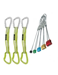 pack pro nut set 5 piezas + 3 mission set (60cm) - fisureros y cintas extensibles - camp/edelrid 2