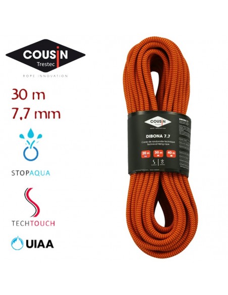dibona 7.7mm (30m) cuerda de randonnee - cousin