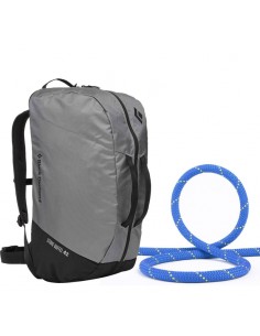 pack rocklight ii 9,8 mm + stone duffel (nikel) - edelweiss/black diamond 2