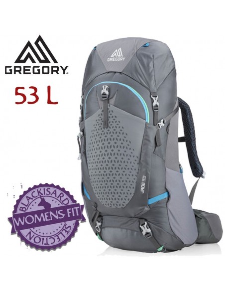jade 53 - mochila de trekking 53 l para mujer (ethereal grey) - gregory