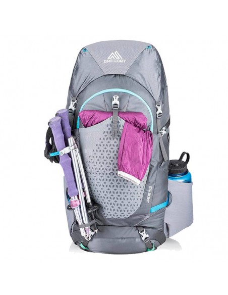 jade 53 - mochila de trekking 53 l para mujer (ethereal grey) - gregory