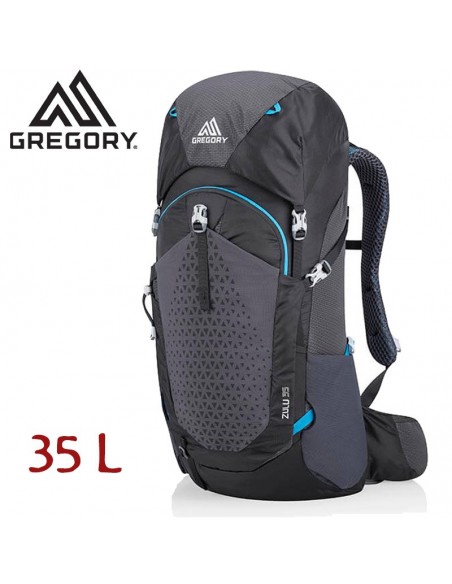zulu 35 - mochila de trekking 35 l  para hombre (ozone black) - gregory