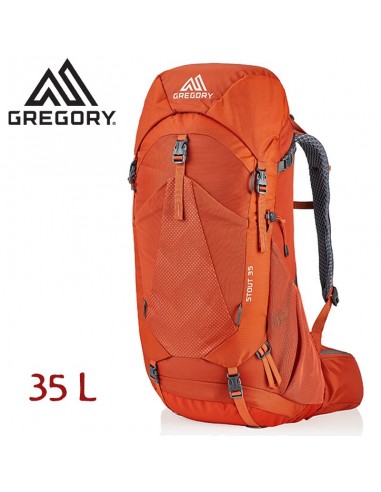stout 35 - mochila resistente y duradera de trekking 35 l (spark orange) - gregory