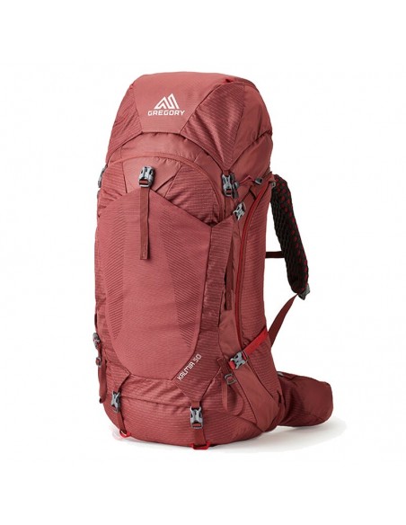 kalmia 50 - mochila de trekking 50 l para mujer (bordeaux red) - gregory