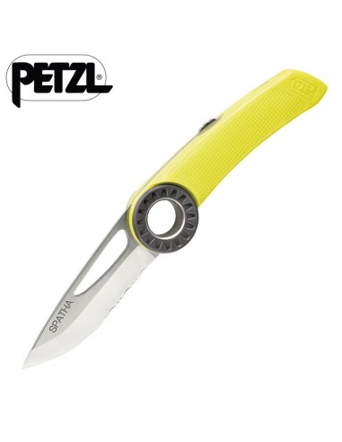 spatha amarilla - navaja mosquetoneable - petzl