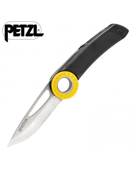 spatha negra - navaja mosquetoneable - petzl