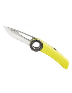 pack gafas de asegurar plasfun first (dark blue) + navaja spatha (amarilla) - y&y/petzl 2