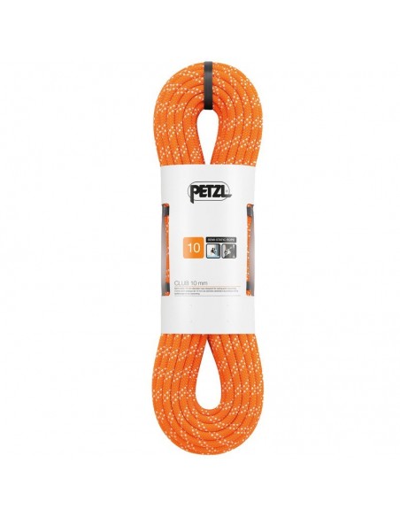 club 10 mm (40 m) (naranja) - cuerda semiestática para espeleo y barrancos - petzl