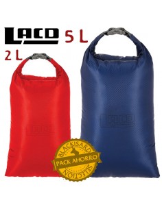 pack drybag superlight 5l (nautilus) + drybag superlight 2l (flame) - lacd