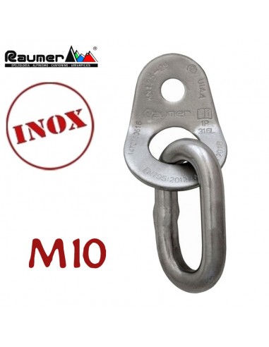 plaqueta wing m10 inox. con anillo redondo - raumer
