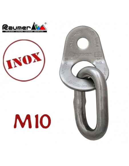 plaqueta wing m10 inox. con anillo redondo - raumer
