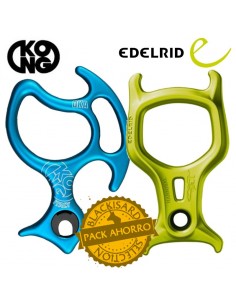 pack oka + hannibal - descensores para barrancos - kong/edelrid