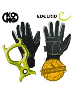 pack canyon gloves + hannibal - kong/edelrid