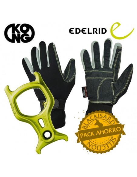 pack canyon gloves + hannibal - kong/edelrid