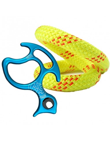 pack oka + cuerda canyon 9,6 mm aquaflex everdry (amarilla) - kong/edelweiss