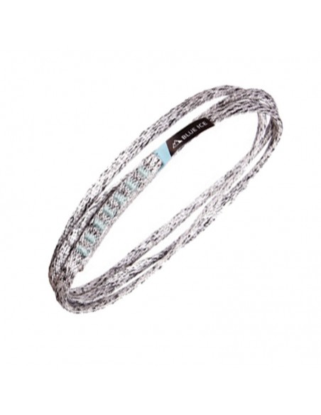 mission light sling 60 cm (white/black) - anillo tubular dyneema 8 mm - blue ice