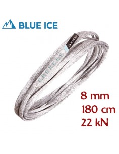 mission light sling 180 cm (white/grey) - anillo tubular dyneema 8 mm - blue ice