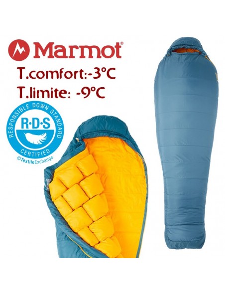 warmcube gallatin 20 (stargazer/solar) - saco de plumas - marmot