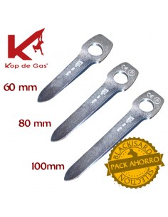 pack 3 pitones universal blando urriello (60+80+100mm) - kop de gas