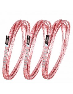 pack 3 mission light sling 120 cm (white/red) - anillo tubular dyneema 8 mm - blue ice 2