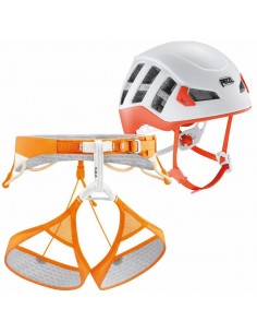 pack arnés sitta + casco meteor (naranja) - petzl 2