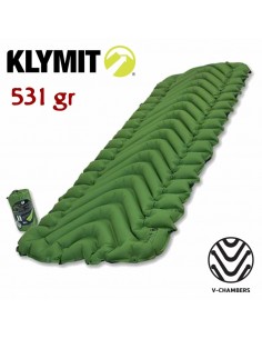 static v (green) - colchoneta inchable compacta y ligera - klymit
