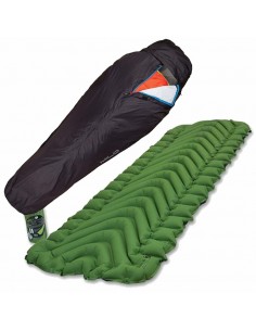 pack static v (green) + bivi bag - klymit / milo 2