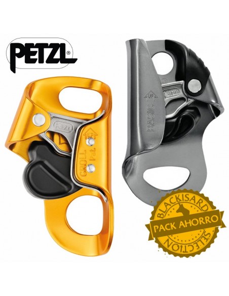 pack croll s + basic - pack bloqueadores para espeleología - petzl